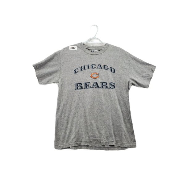 CHICAGO BEARS Shirt Men's Short Sleeve Tee Cotton Crew Neck Grey Medium - Picture 1 of 5